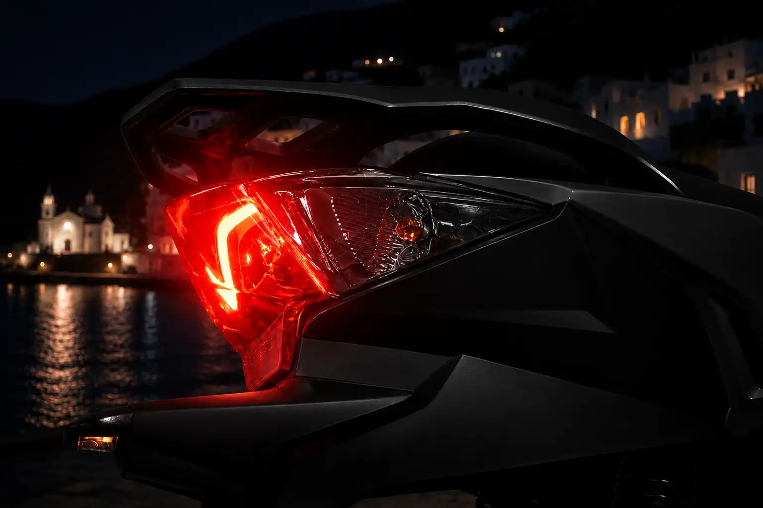 Visible on the night ride home